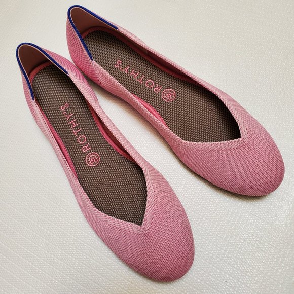 Rothy's Shoes - ROTHY'S Pink Flats - "Begonia Pink" Size 10